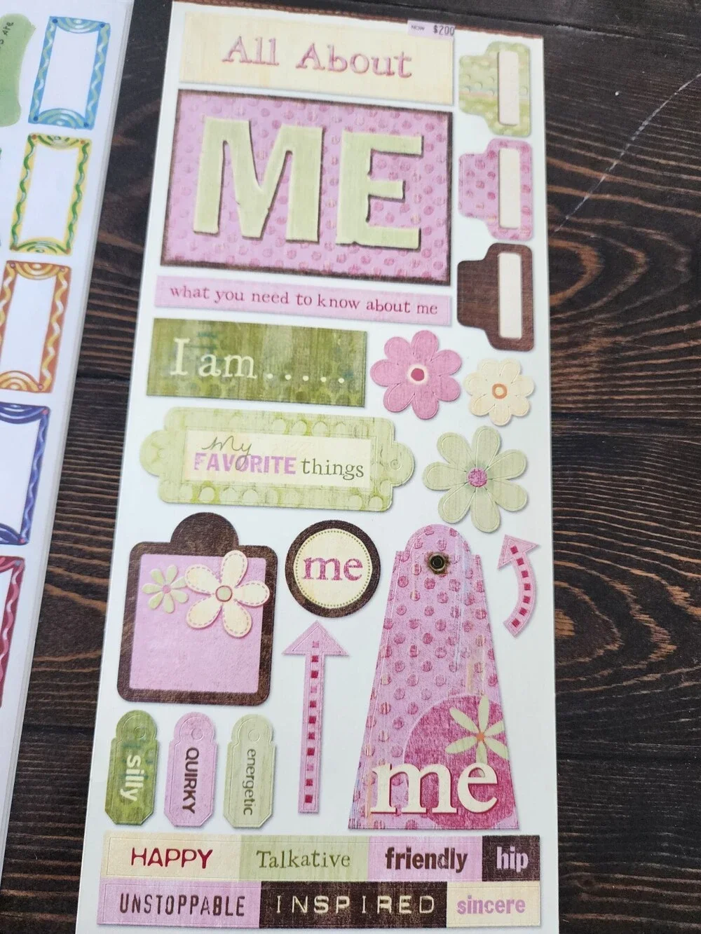 Scrapbooking Stickers Lot Jumbo Sheets Family Girls Sandylion New Retired #22